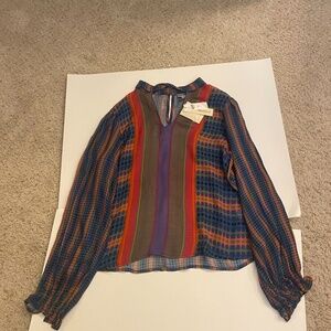 Anthropologie Multi-Color‎ Blouse NWT